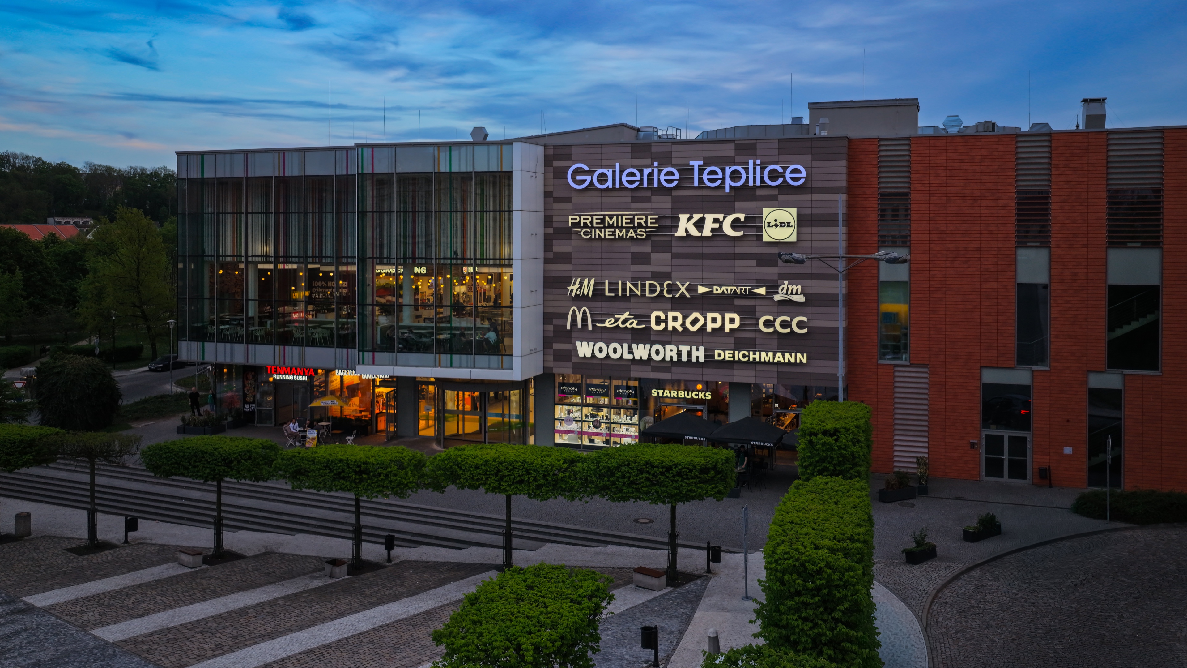 Galerie Teplice hlavní vstup z náměstí